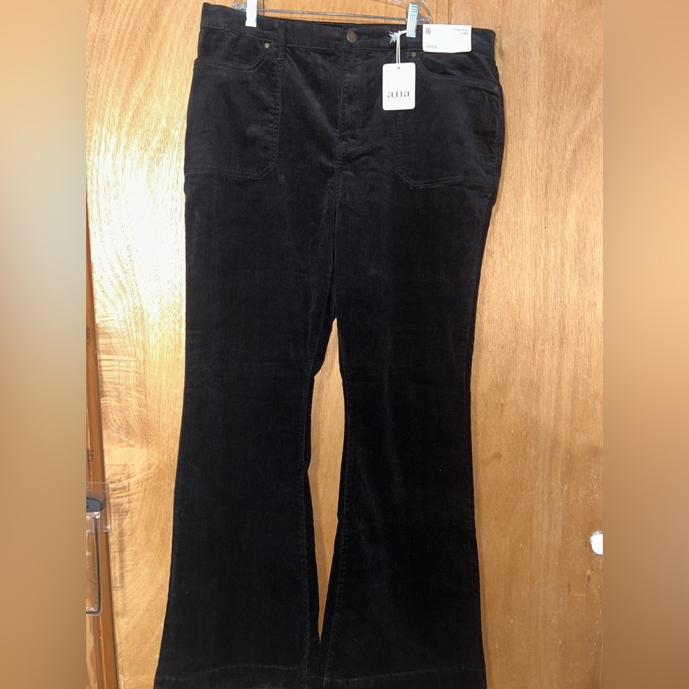 Black corduroy pants